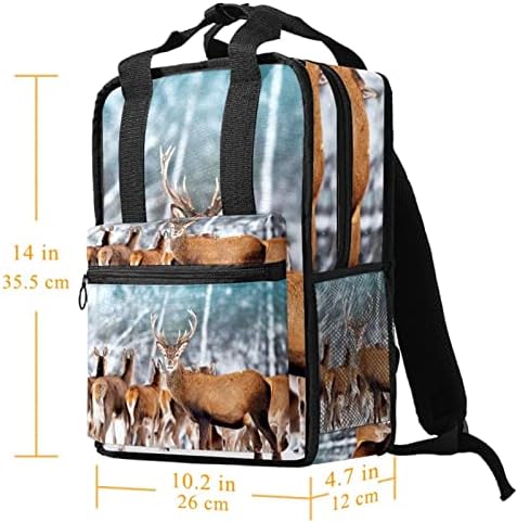 Tbouobt Travel Mackpack Laptop Laptop Casual Mochila Para Mulheres Homens, Ranho Animal de Deer