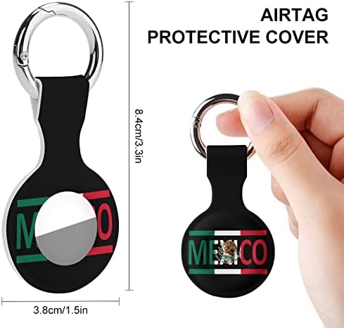 Caixa de proteção contra bandeira mexicana compatível com o suporte do localizador anti-perdido para a carteira de gato de
