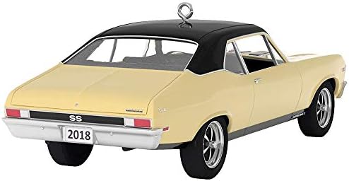 Hallmark Keetake Ornamento de Natal de 2018 do ano, clássico American Cars 1968 Chevrolet Nova SS, Metal