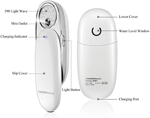 Touchbeauty portátil Pulverizador de névoa facial portátil Nano Handy Hidsure Mist Sprayer Mini Ionic Facial Steamer Cuidado