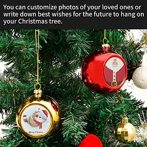 Decorações de Natal Os flocos de neve e estrelas da bola de Natal enfeitam -se com plástico à prova de batida para arrasto para decoração de árvore de Natal, 6pcs multicoloridos