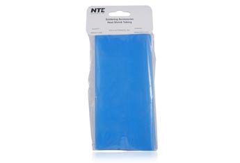 NTE Electronics 47-21206-Bl Tubos de encolhimento de calor, parede fina, razão de encolhimento 2: 1, diâmetro de 2 , 6 de comprimento,