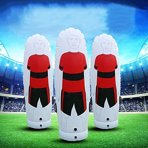 Tnzmart Soccer Inflável Dummy Set Free Kicks Air Mannequin Wall Soccer Treinamento Dummies com bomba para crianças adultos
