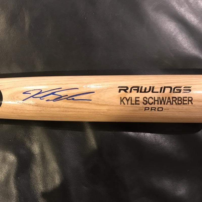 Kyle Schwarber Phillies assinou autografado Rawlings Bat JSA WP 053764
