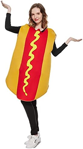 FantastCostumes UnisSex Sponge Hot Dog Costume, multicolorido