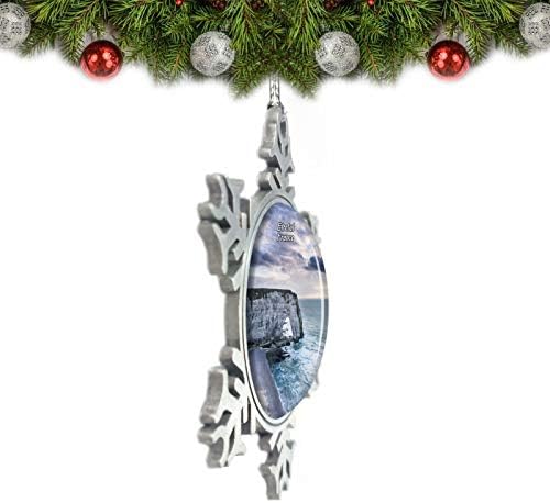 UMSUFA FRANCE ETRETAT Normandy Christmas Ornament Tree Decoration Crystal Metal Metal Souvenir Gift