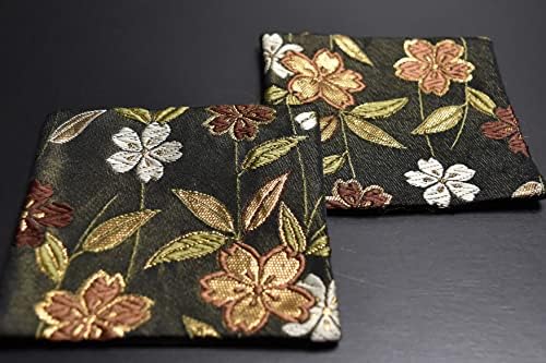 Shinsendo ideal para presentes. Uma montanha -russa usando o quimono japonês. 5 folhas. Embalado e embalado. Nome do padrão Flores de cerejeira.