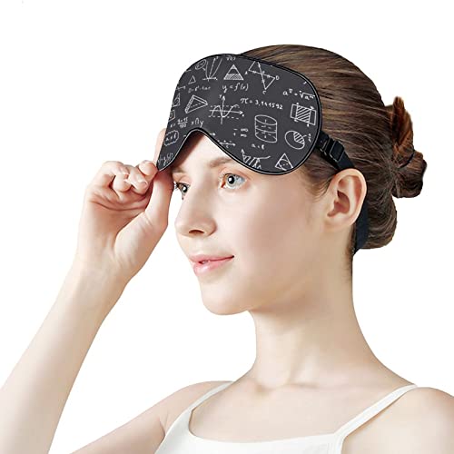 Professor de matemática Presentes máscaras de dormir tampa de olho blecaute com tira elástica ajustável