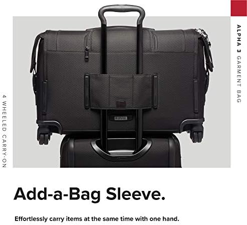 Tumi - bolsa de vestuário alfa 3 com 4 rodas de bagagem de mão - vestido de 22 polegadas ou bolsa para homens e mulheres