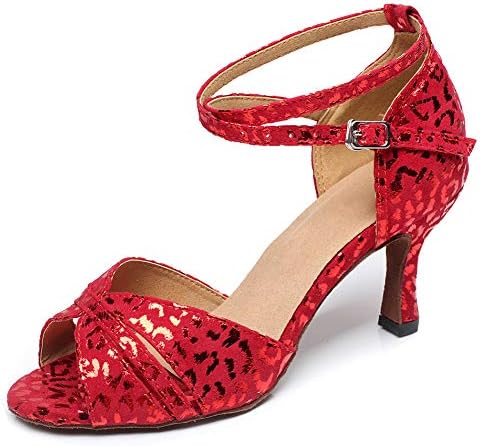Sapatos de dança hroyl para mulheres sapatos latinos de dança feminino tango tango de salto alto sapatos de dança, qjw6187/6200
