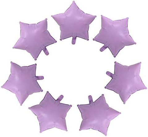 10 PCs Candy Purple Star Balloon de 18 polegadas Balão Mylar Balloon Ballons Feliz Aniversário Decoração