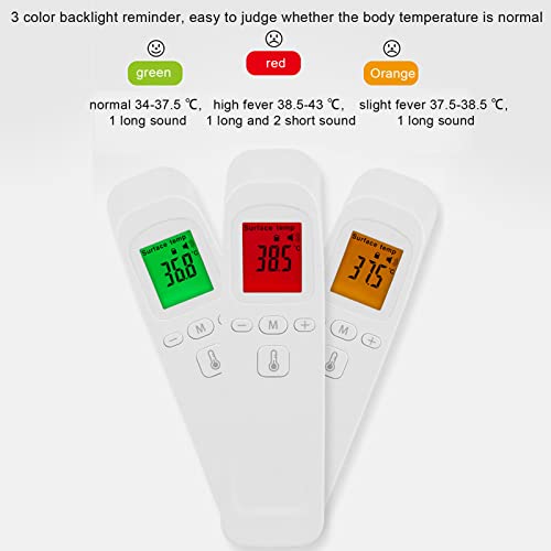 Termômetro de testa, termômetro infravermelho digital sem toque elétrico para hospital, termômetro digital para família inteira