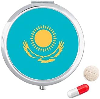 Cazaquistão Bandeira Nacional Ásia Caixa Country Caso Pocket Medicine Storage Dispensador de contêiner