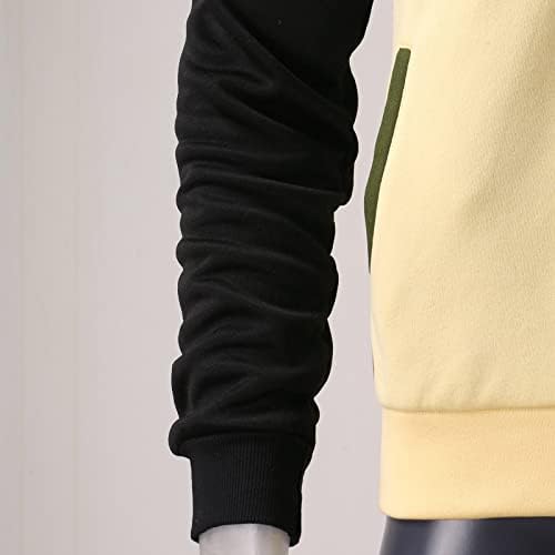 UTPO MONS MACHA MODA TEMPO CASUAL Splicing com colapso com capuz de bolso Jackets e calças de 2 peças roupas de 2 peças