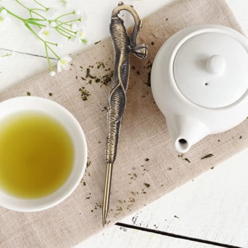 Faca de pão hemotão chinês conjunto de chá faca de chá de chá com agulha de chá de chá colheita de gelo