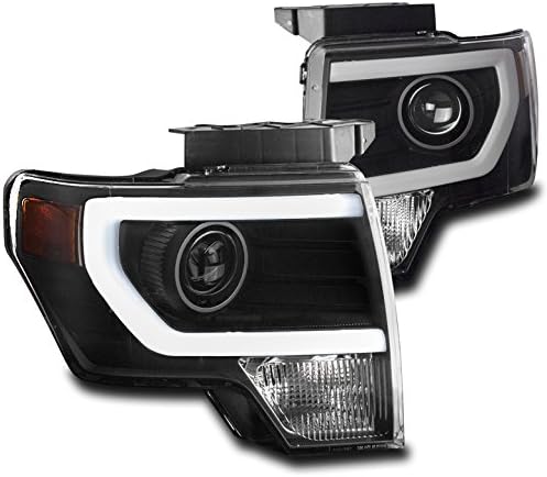 ZMAUTOPTS LED DRL Black Projecor Fartlights Lâmpadas de faróis compatíveis com 2009-2014 Ford F-150