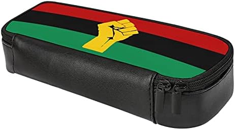 Funnystar Black Power African Flag de grande capacidade Lápis PU PU CAPEL POPH BOM PEN