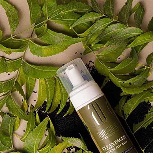Ayesha.o Beauty Ayesha O - Lavagem de espuma de rosto limpa - 150 ml feita com ingredientes orgânicos lavar sujeira e impurezas purifica profundamente a pele aprimora o tom neem semente para todos os tipos