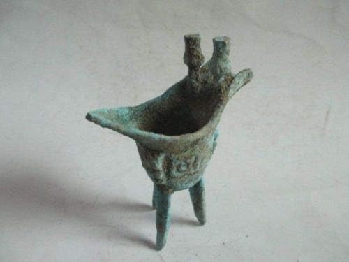Zamtac elaborou chinês antigo antigo bronze - cálice de vinho