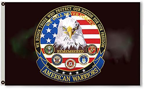 2BUT AMERICAN WARRIORS Nós apoiamos nossas tropas ramifica Black Bandle Banner 3x5 pés