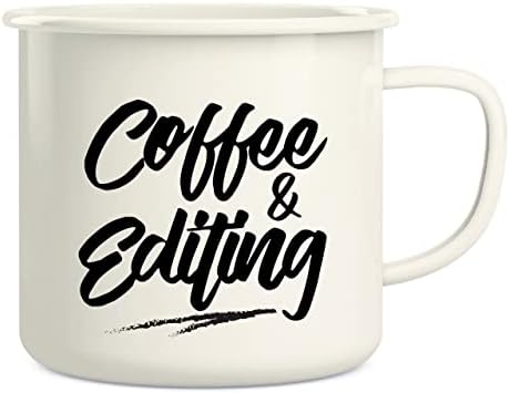 Retreez Coffee and Editing Camera Fotógrafo de Câmera 16 oz PHAMEL Aço inoxidável Camping Campfire Coffee Caneca - Funnational Sarcasm Inspirational Birthday Presens para amigos, colegas de trabalho, irmãos, pai, mãe