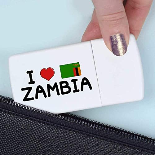 Azeeda 'I Love Zâmbia' Caixa de comprimidos com divisor de tablet