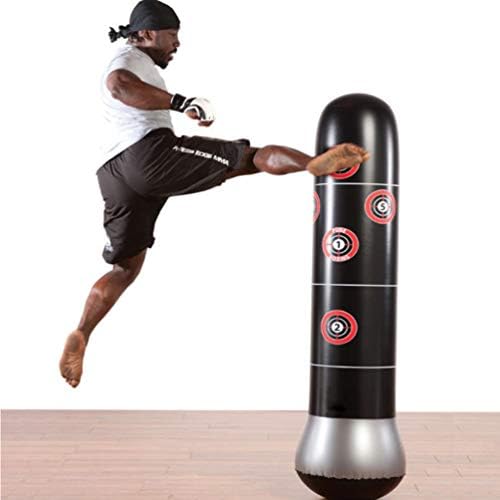 Abaodam Bolsa de perfuração inflável Free Pump Pump Sandbags São de fitness Tumbler Boxing Practice Tower Tower Bag para crianças Treinamento adulto Equipamento de kickboxing