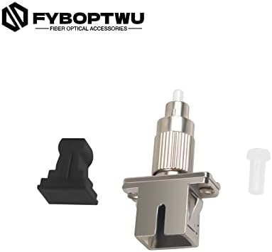 Fyboptwu - 3pcs fc masculino para SC Adaptador feminino conectores UPC SingleMode Fiber Optical Adapter Macho FC