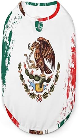 México Bandeira Doodle Dog Varro -Pullover Petshirt Casaqueado de casaco de cachorro para pequenos cães e gatos médios