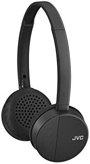 JVC Has24wbu preto leve sem fio Bluetooth em fones de ouvido com design dobrável plano