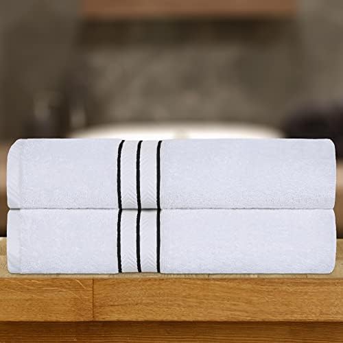 Conjunto de banheiros de 2 peças de algodão turco superior, toalhas de grande porte para adultos e crianças, coleta de
