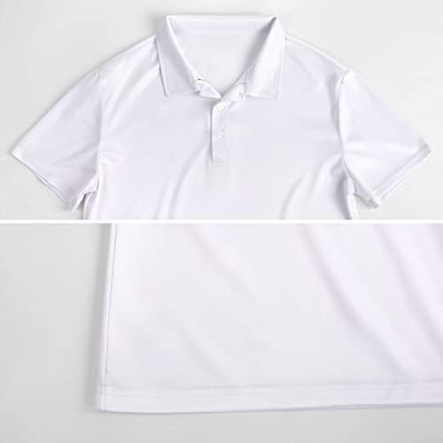 Camisas pólo do Tractpr Life Tractpr para homens de manga curta Button Up Muscle Golf Tam camiseta