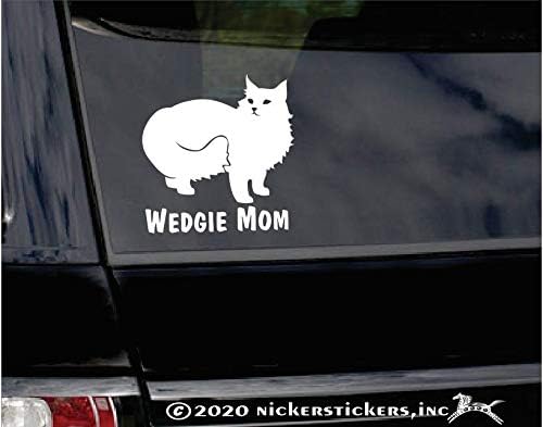 Wedgie Mom ~ Norueguês Florest Cat Kitty Vinyl Window Decalper