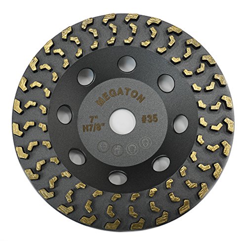 Megatron 7 Diamond Cup Removing Removing Disc Wheel para qualquer concreto, tinta, epóxi, cola e mastigação com mais nova