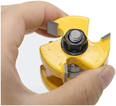 Xiaochen 2 pacote de 12,7 mm Faca de escultura de haste com cortador de rolamento Cutter T-slot para ferramentas de corte de madeira