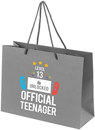 Roupas arrumadas de Bang Sacos de presente de 13º aniversário - bolsa de presente para meninos adolescentes - Reciclable