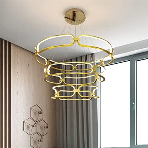 Candelador de teto remoto XWWDP LED LED MODERN NORDIC Circular Art Circular Alumínio Fixttle para Decoração Interior do quarto da sala